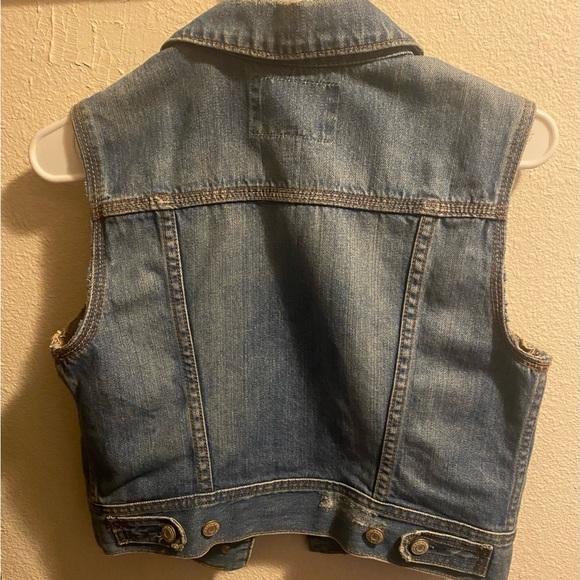 COPY - Cropped sleeveless denim jacket Old Navy S - Picture 2 of 3